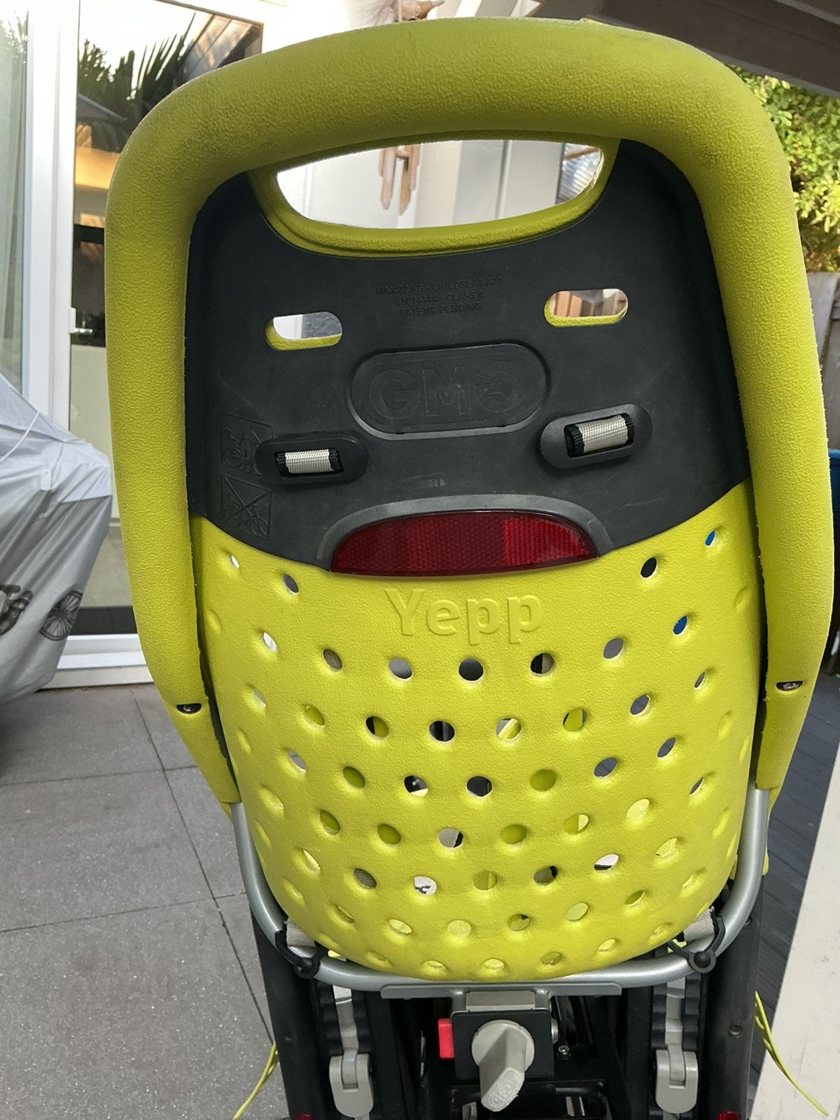 Yepp fietstoeltje voor achterop, Ophalen, Achterzitje, 9 t/m 36 kg, Gebruikt
