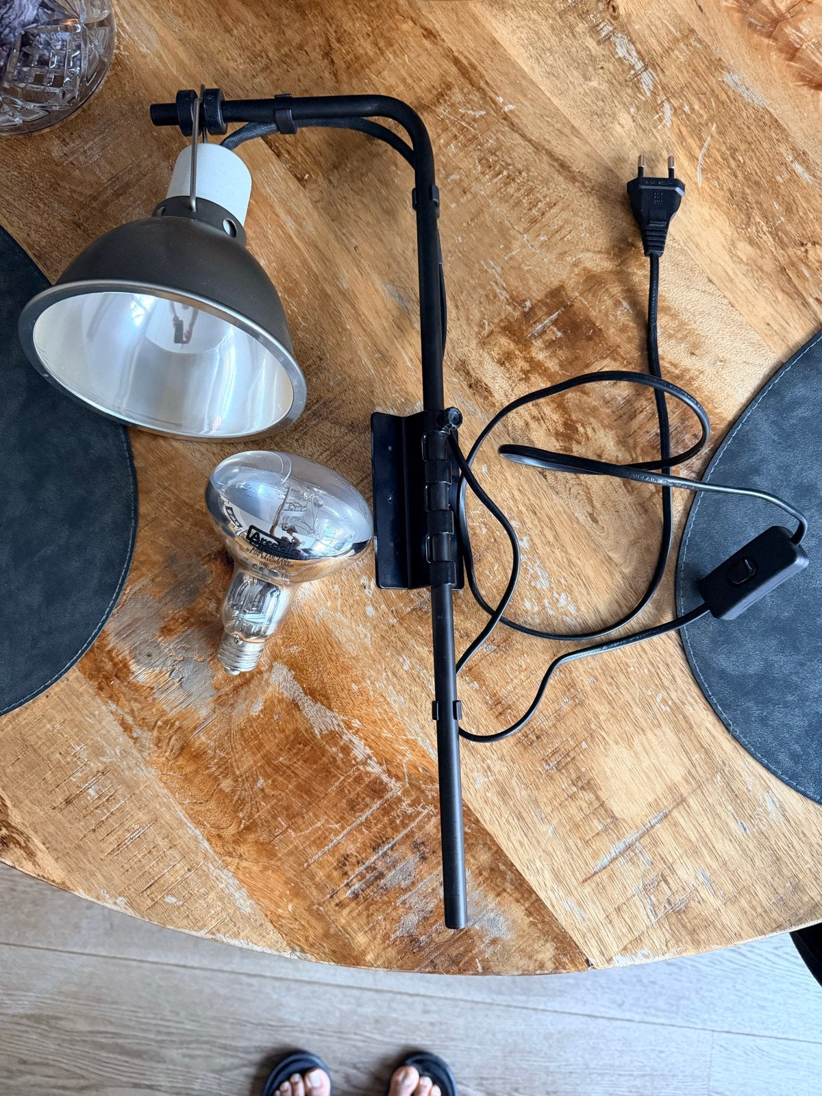 Komodo lichtstandaard met Arcadia D3 UV Basking Lamp, Ophalen, Gebruikt, Verlichting