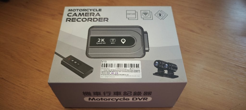 Kocam Dual 2K motorfiets DVR, Motoren, Ophalen of Verzenden, Zo goed als nieuw