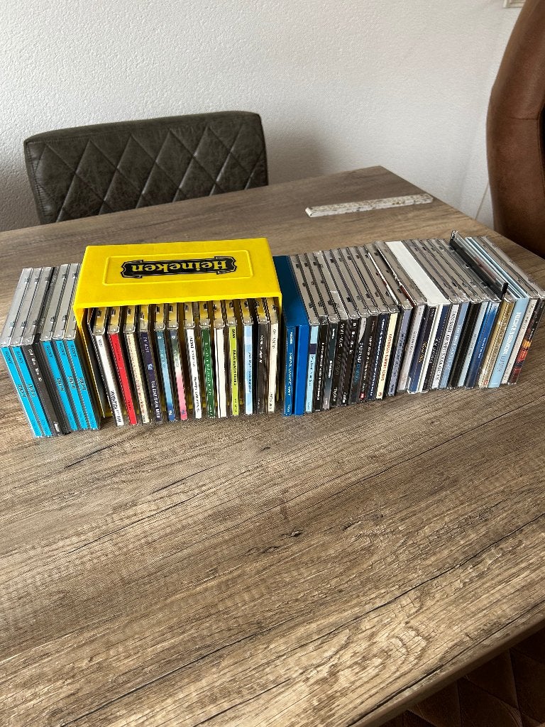 Grote collectie diverse CD',en nog lege CD’s, Gebruikt, Overige genres, Ophalen of Verzenden, Inclusief doosje