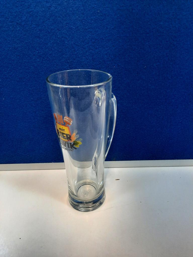 SAHM Mein Bier Kwik Glas met oor nieuw, Ophalen of Verzenden, Zo goed als nieuw, Meerkleurig, Overige merken