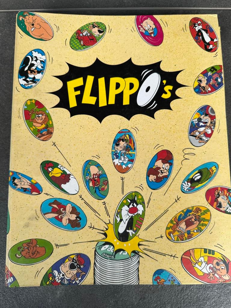 Flippo's verzamelmap met Looney Tunes flippo's, Verzamelen, Ophalen, Looney Tunes, Verzameling, Met verzamelmap(pen)