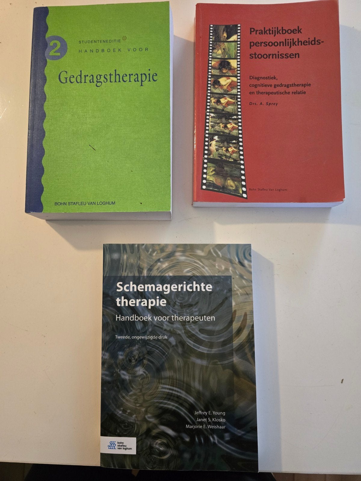 Set van 3 psychologieboeken: Gedrags- & Schematherapie, Boeken, Diverse auteurs, Zo goed als nieuw, Gamma, HBO