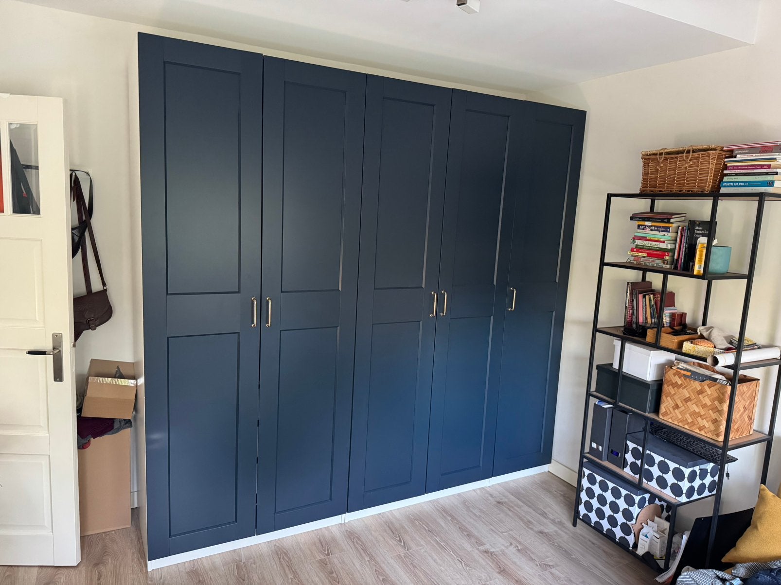 PAX wardrobe IKEA - navy blue/white (250x236x58 cm), Ophalen, 200 cm of meer, Zo goed als nieuw, 200 cm of meer