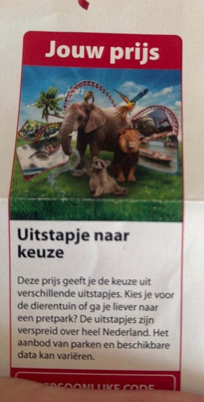 Dagje uit naar keuze 4 personen, Drie personen of meer, Ticket of Toegangskaart