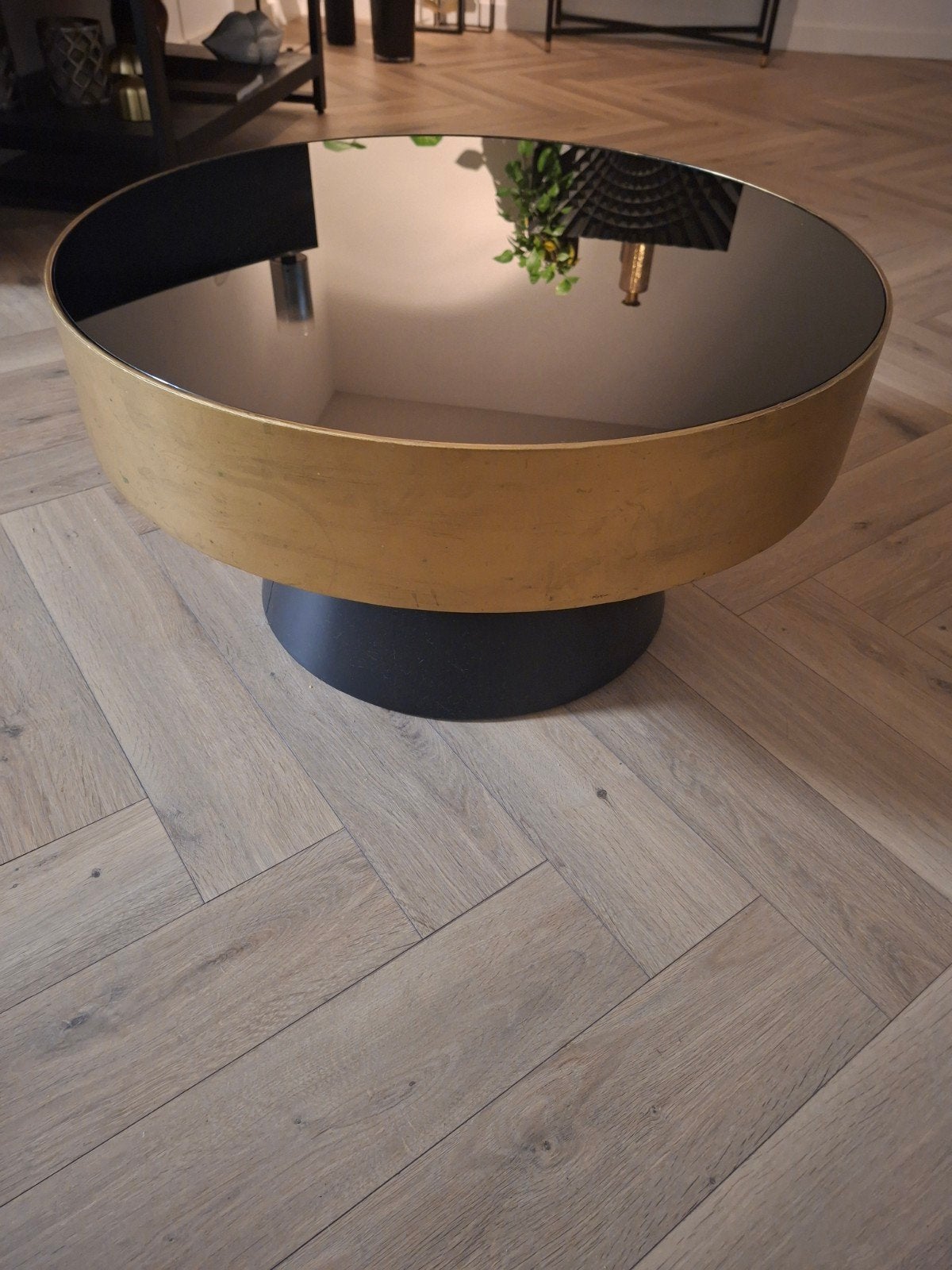 By-Boo salontafel, Huis en Inrichting, Ophalen, Rond, Zo goed als nieuw, Glas