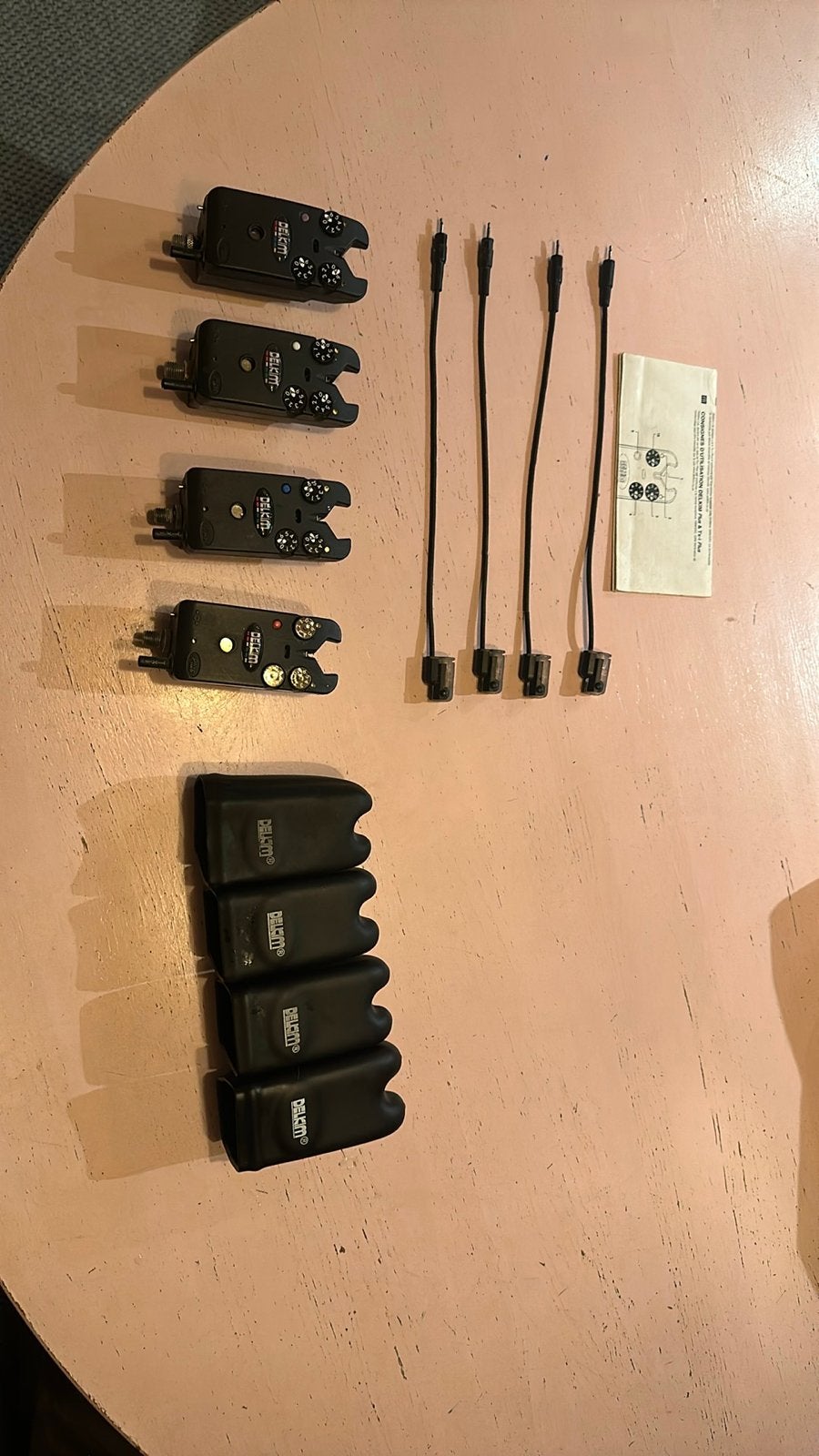 Delkim piepers set (4 stuks) met accessoires, Ophalen of Verzenden, Gebruikt, Overige typen