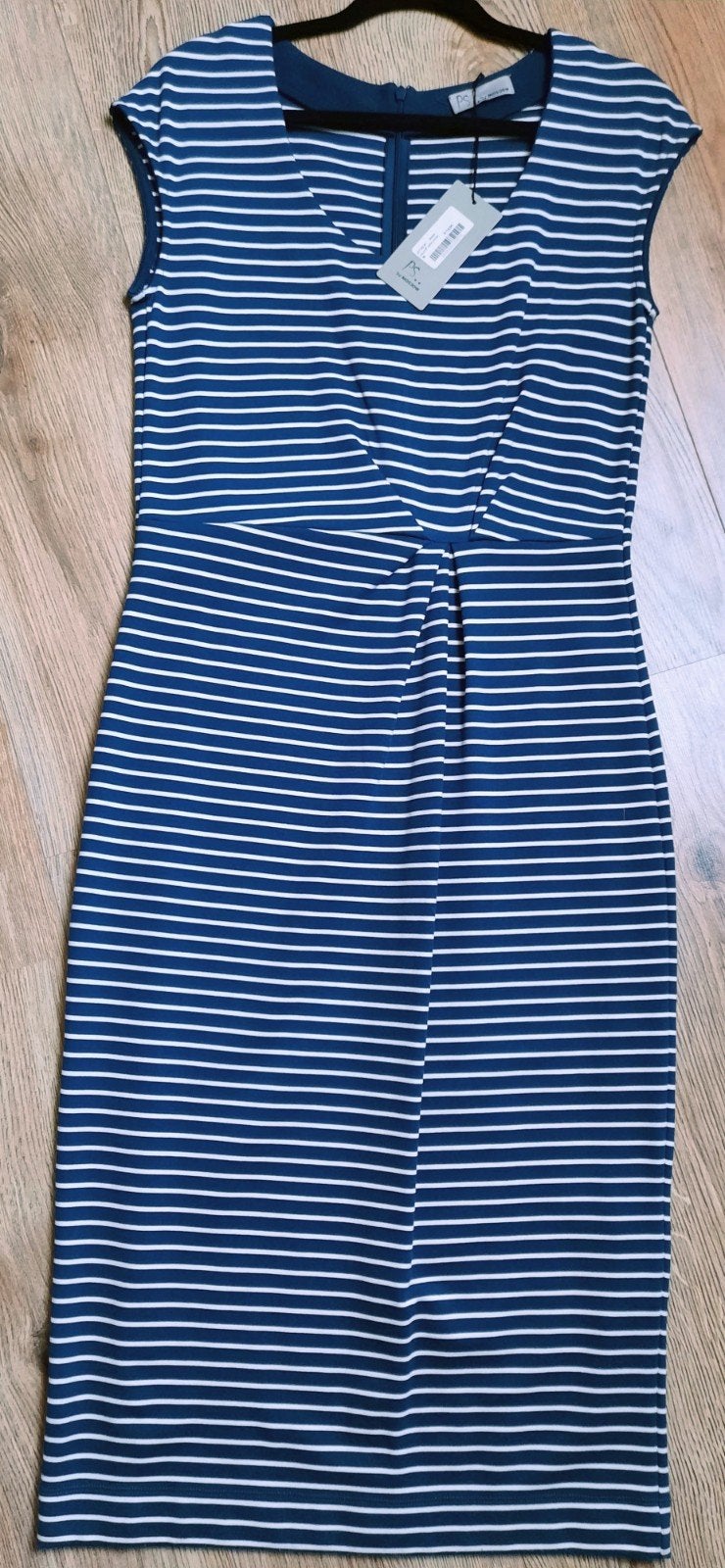 PS by Moscow gestreepte jurk maat M, Maat 38/40 (M), Blauw, PS by Moscow, Nieuw