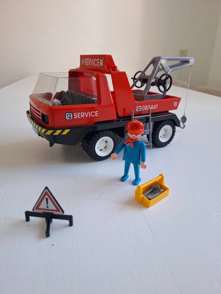 Playmobil Takelwagen 7296 met figuur en accessoires, Ophalen of Verzenden, Gebruikt, Jongen of Meisje