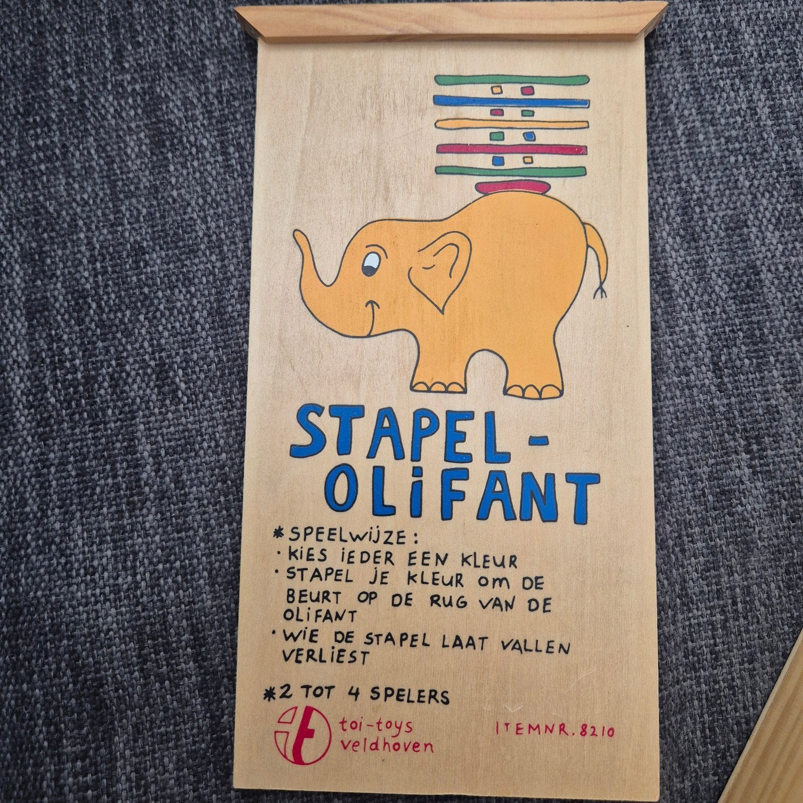Stapel Olifant Houten Stapelspel voor Kinderen, Ophalen of Verzenden, Zo goed als nieuw, Knutselen