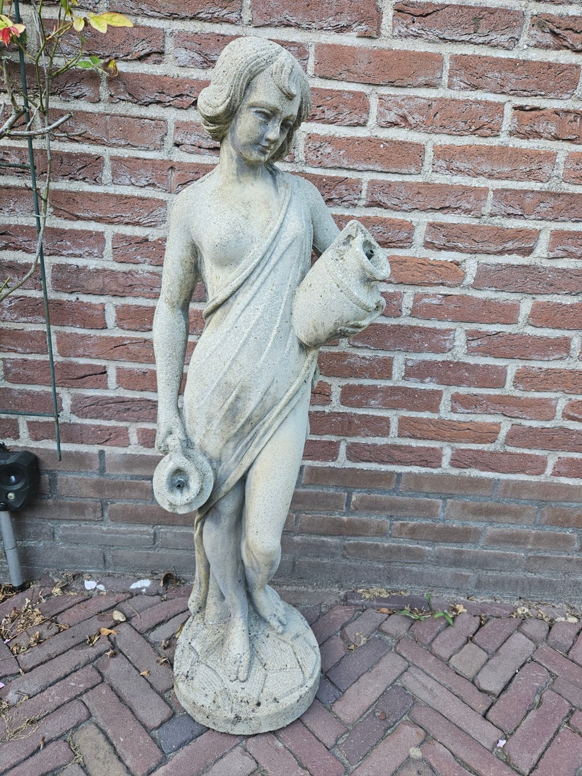 Betonnen beeld +/_ 100cm voor aan een vijver, Tuin en Terras, Ophalen, Gebruikt, Beton, Mensenbeeld