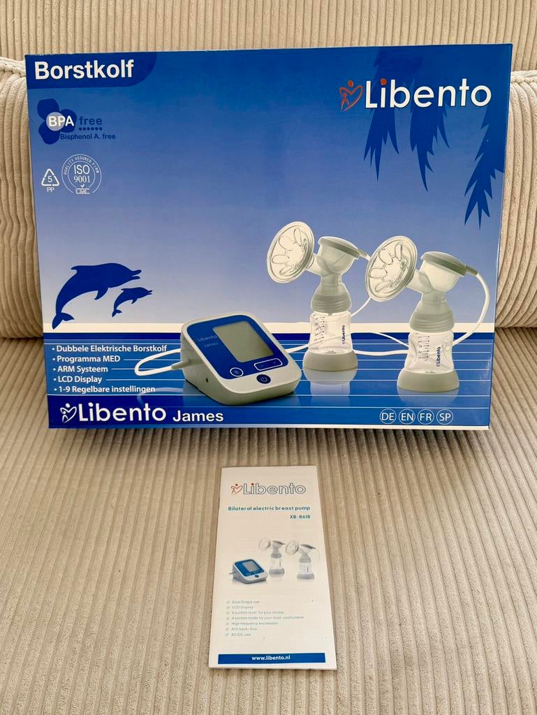 Libento James dubbelzijdige borstkolf!(NIEUW), Kinderen en Baby's, Babyvoeding en Toebehoren, Ophalen, Nieuw, Borstkolf