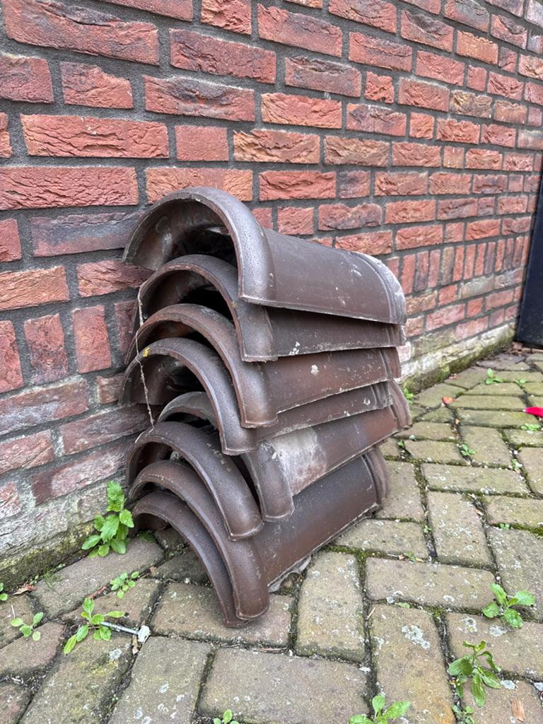 Gebruikte keramische dakpannen van nieuw holland 8 stuks, Doe-het-zelf en Verbouw, Dakpannen en Dakbedekking, Gebruikt, Ophalen of Verzenden