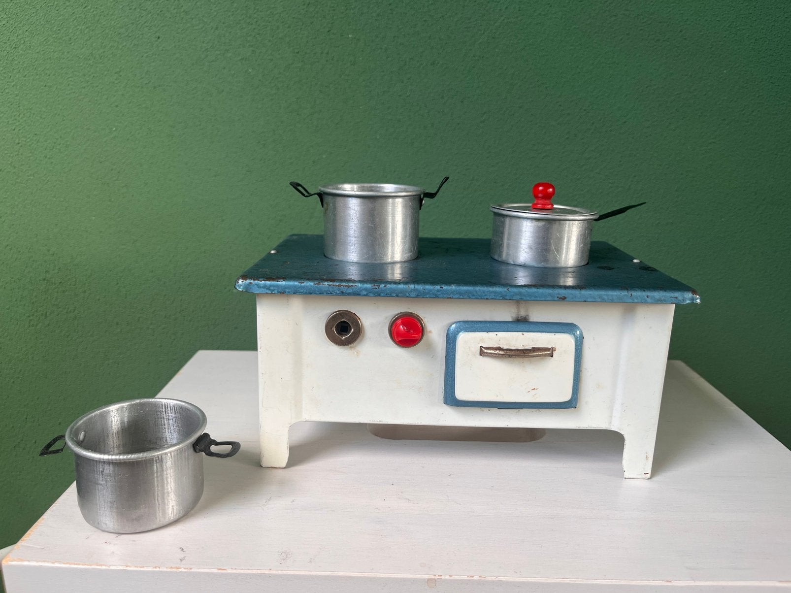 Vintage retro kinderfornuisje blik - jaren 50/60, Ophalen, Gebruikt, Overige materialen, Speelkeuken