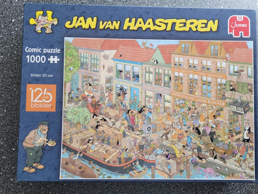 Jan van Haasteren Blokker 125 jaar, Ophalen of Verzenden, 500 t/m 1500 stukjes, Zo goed als nieuw, Legpuzzel