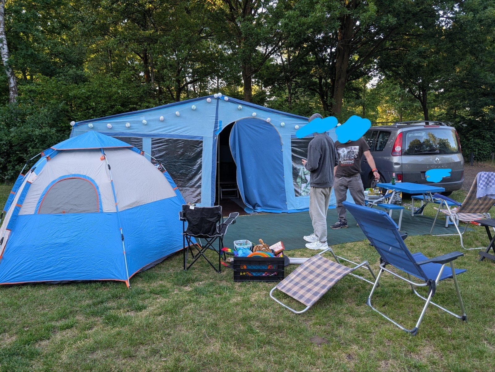 Unieke Trigano vouwwagen uit 1970; origineel tentdoek., Caravans en Kamperen, Ophalen, Gebruikt