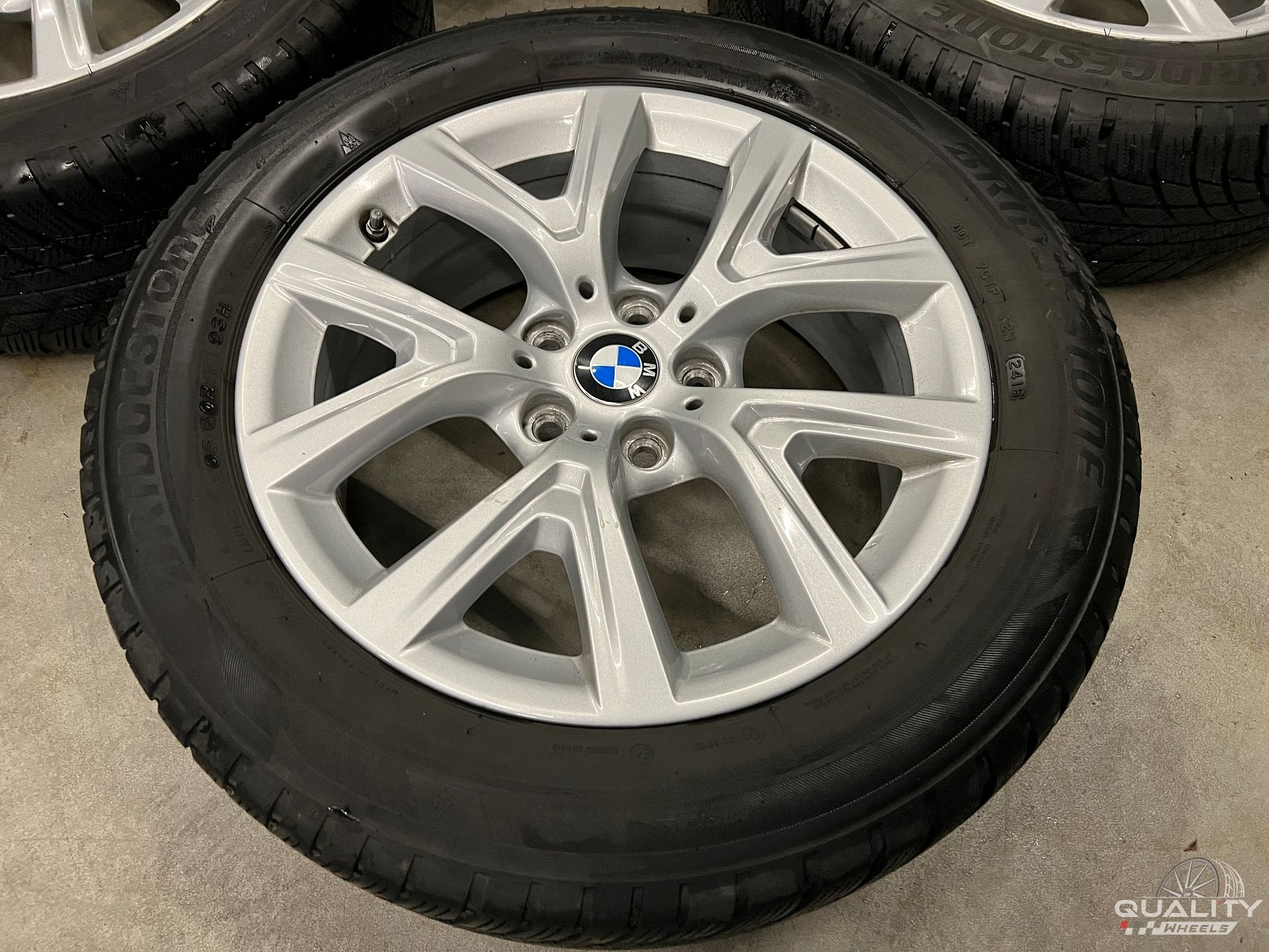 5x112 17” BMW X1 (F48), X2 (F39) Velgen + Winterbanden 205/6, Gebruikt, -, -, Banden en Velgen