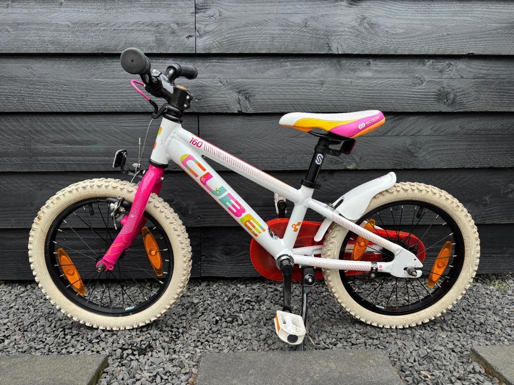 Cube meisjesfiets 16 inch, Fietsen en Brommers, Fietsen | Kinderfietsjes, Ophalen, Gebruikt, 16 tot 20 inch