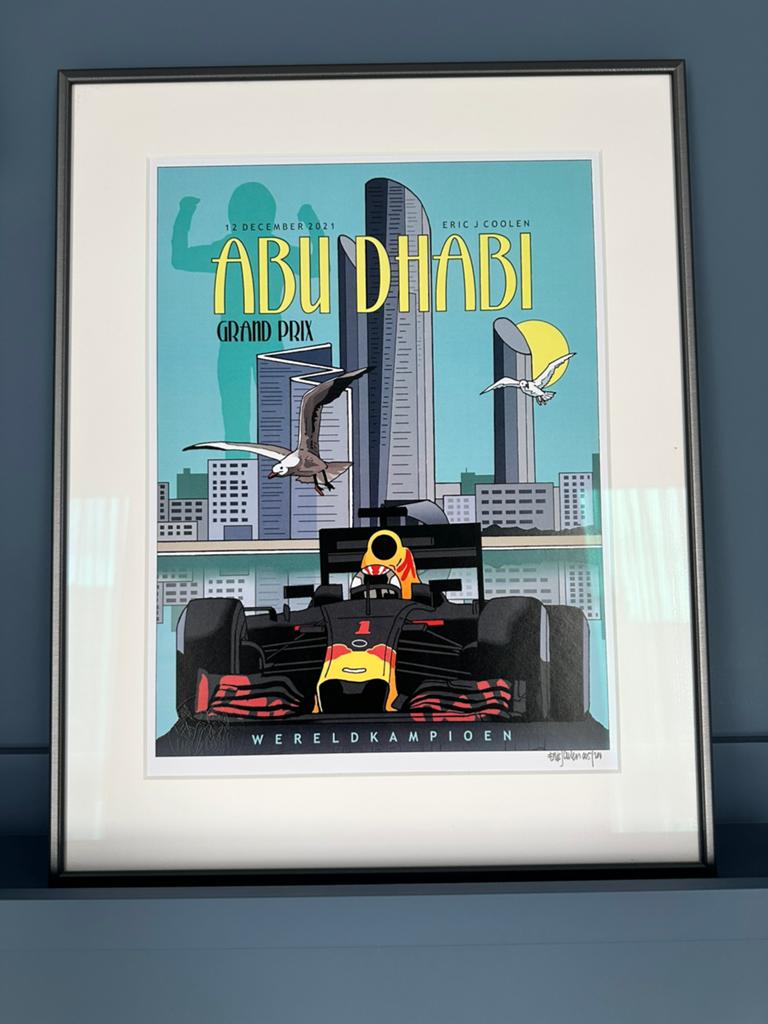 Max Verstappen Abu Dhabi, Ophalen of Verzenden