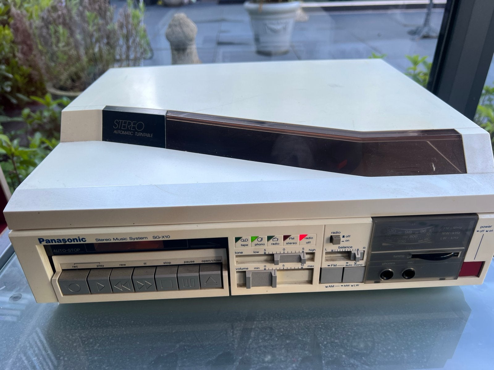 Panasonic Stereo Muzieksysteem SG-X10 met platenspeler, Audio, Tv en Foto, Ophalen, Gebruikt, Cassettedeck, Losse componenten