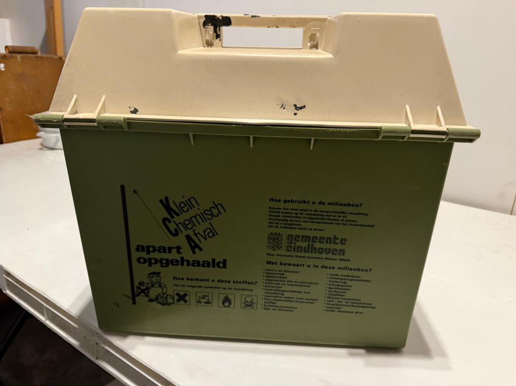 Vintage Milieubox gemeente Eindhoven, Ophalen of Verzenden