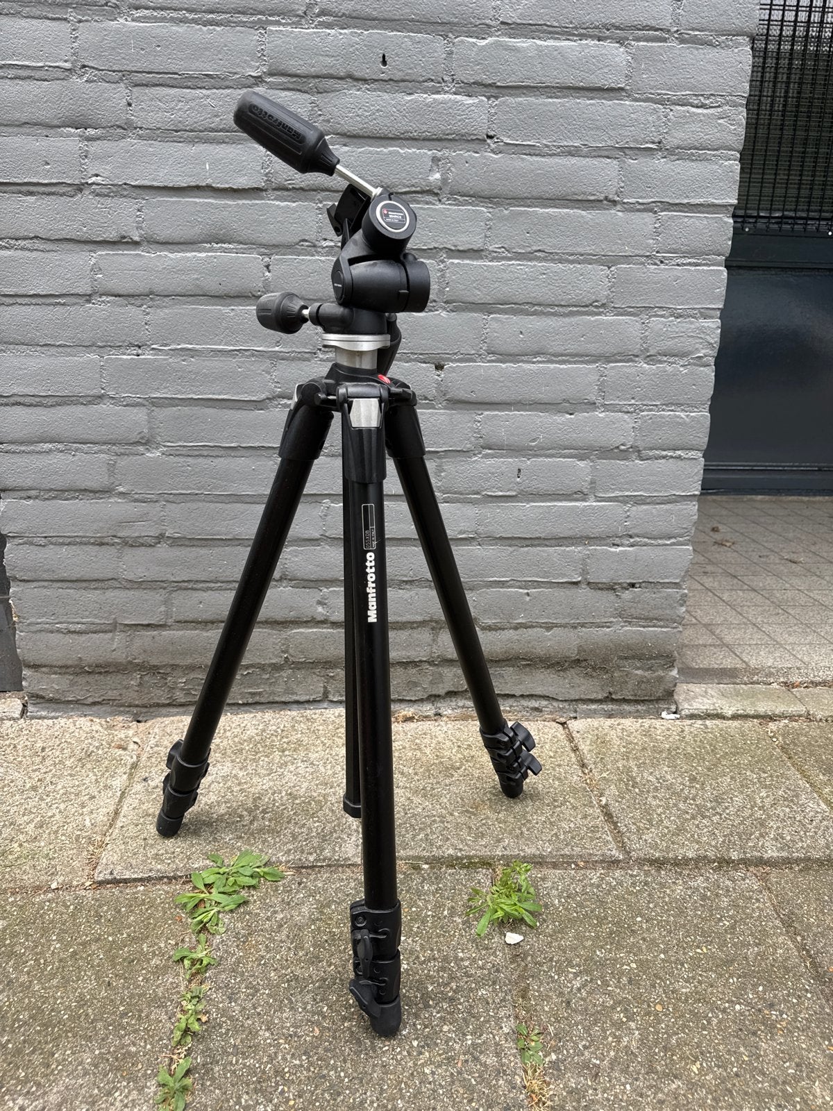 Manfrotto 055XDB, 804RC2 Basic Statief met 804RC2 HD Kop, Audio, Tv en Foto, Fotografie | Statieven en Balhoofden, Gebruikt, 175 cm of meer