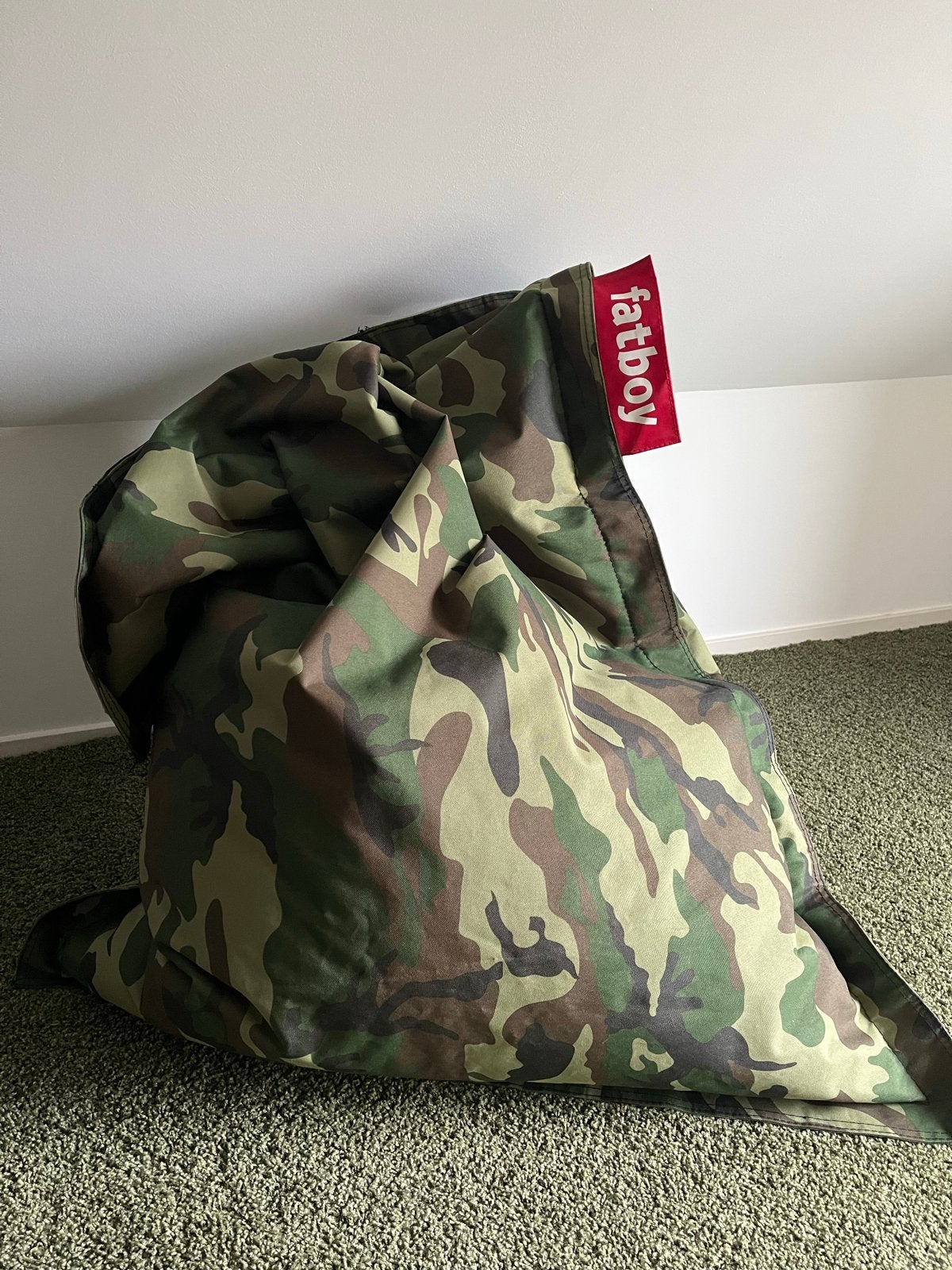 Fatboy Zitzak - Zo goed als nieuw - Camouflage, Ophalen, Zo goed als nieuw, Groen, Zitzak