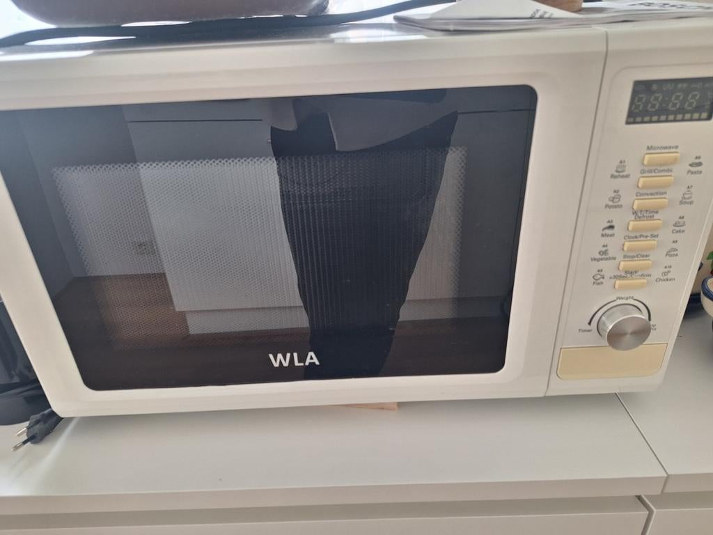 WLA Magnetron met Grill en Hete Lucht Functie, Ophalen, Combimagnetron, Gebruikt, Hete lucht