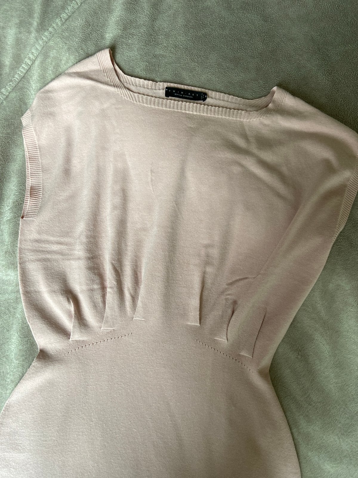 Twinset Simona Barbieri naadloos gebreide jurk maat 38/40, Ophalen of Verzenden, Zo goed als nieuw, Maat 38/40 (M), Roze