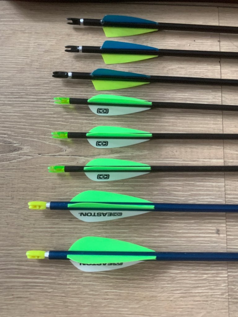 Recurveboog set met pijlen en bescherming, Ophalen, Gebruikt, Recurveboog