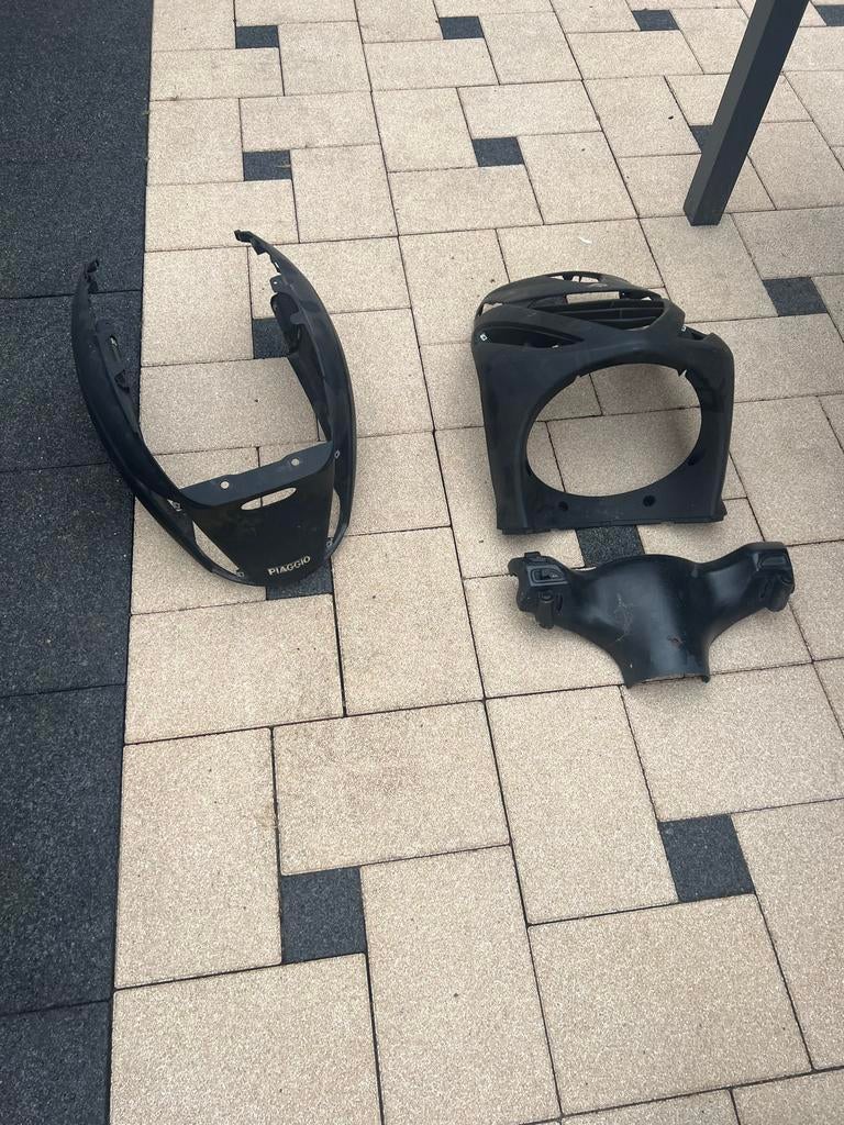 Piaggio Zip SP Kappenset - Zwart, Fietsen en Brommers, Ophalen of Verzenden, Gebruikt, Kap, Piaggio