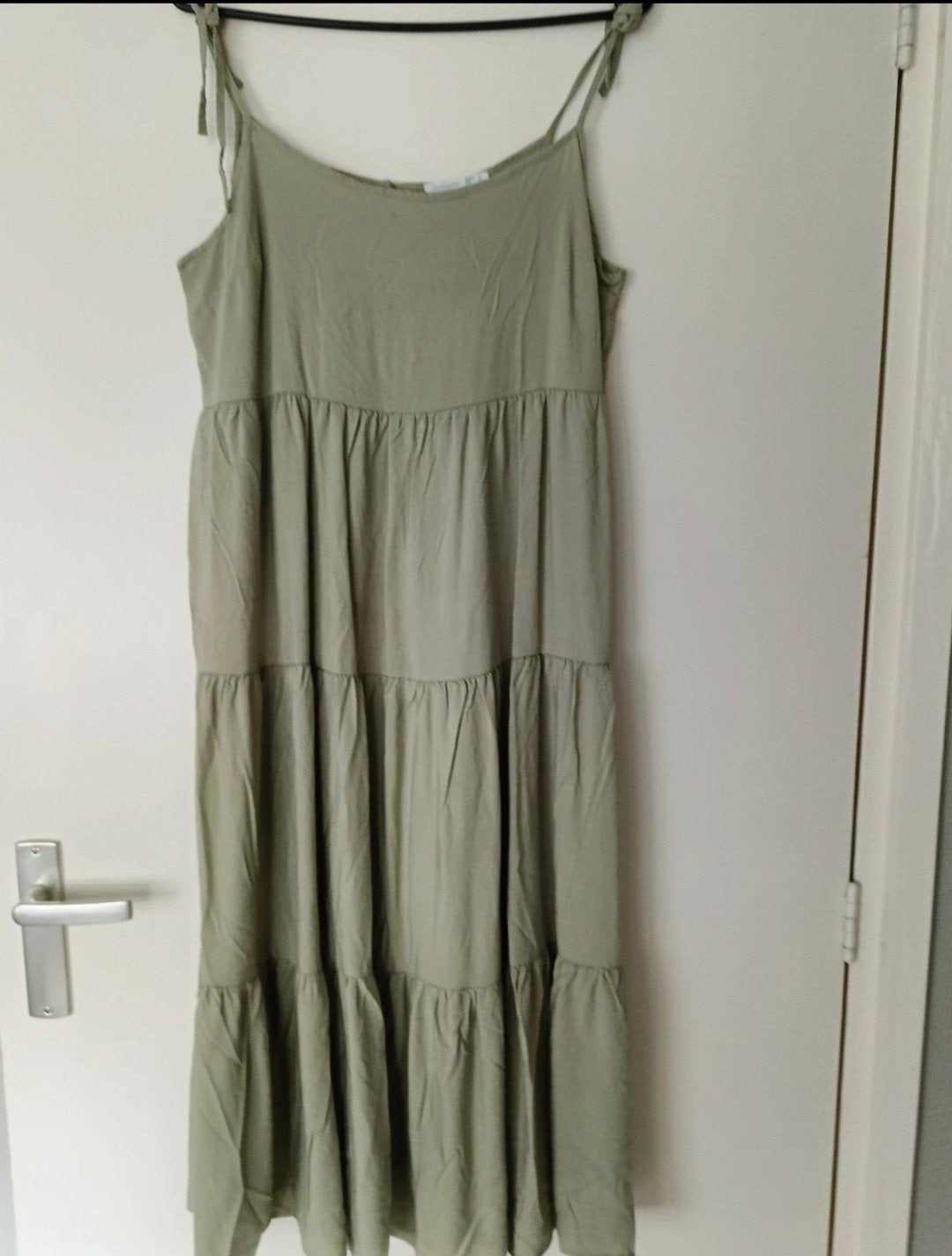 Primark Maxi Jurk Groen Maat 40, Maat 38/40 (M), Primark, Ophalen of Verzenden, Zo goed als nieuw