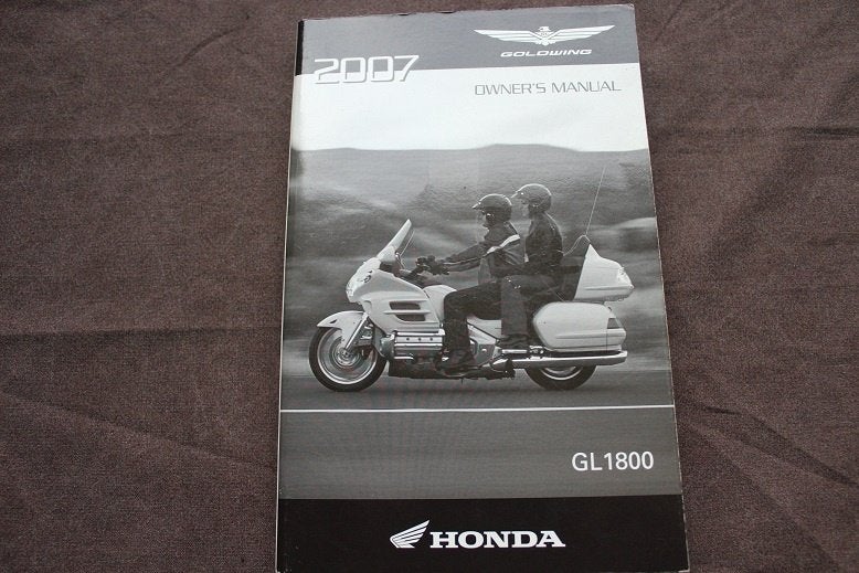 Honda GL1800 2007 motorcycle owner's manual Goldwing, Motoren, Ophalen of Verzenden, Honda
