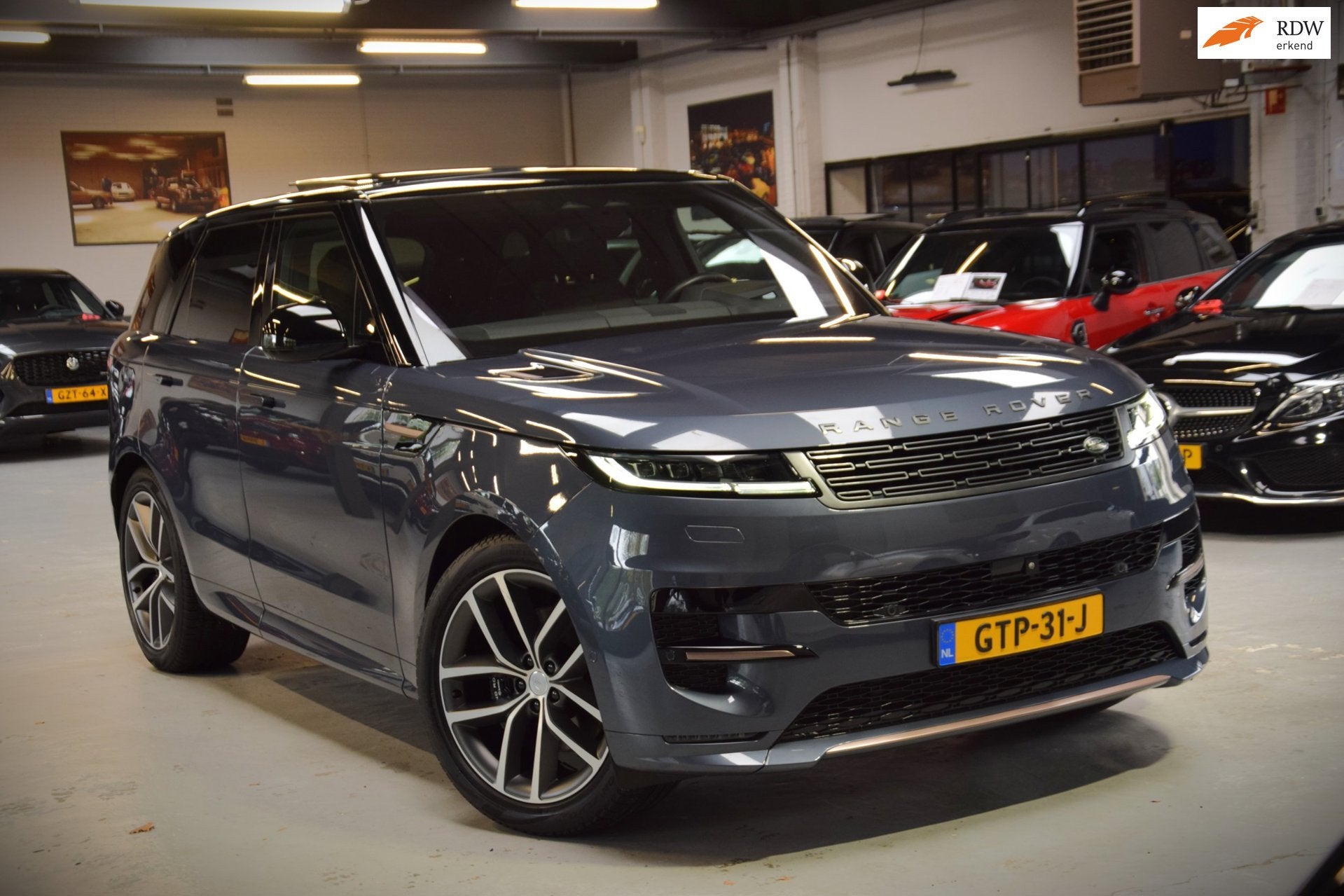 Land Rover Range Rover Sport 3.0 D350 *First Edition* Navi|L, Auto's, Automaat, Dealer onderhouden, Gebruikt, Blauw