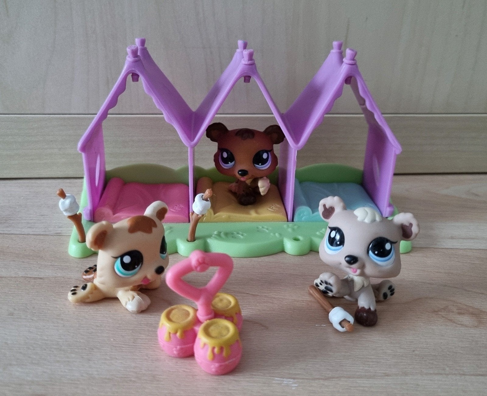 Littlest Pet Shop (LPS) drieling beertjes #1554 #1555 #1556, Verzamelen, Ophalen of Verzenden, Gebruikt