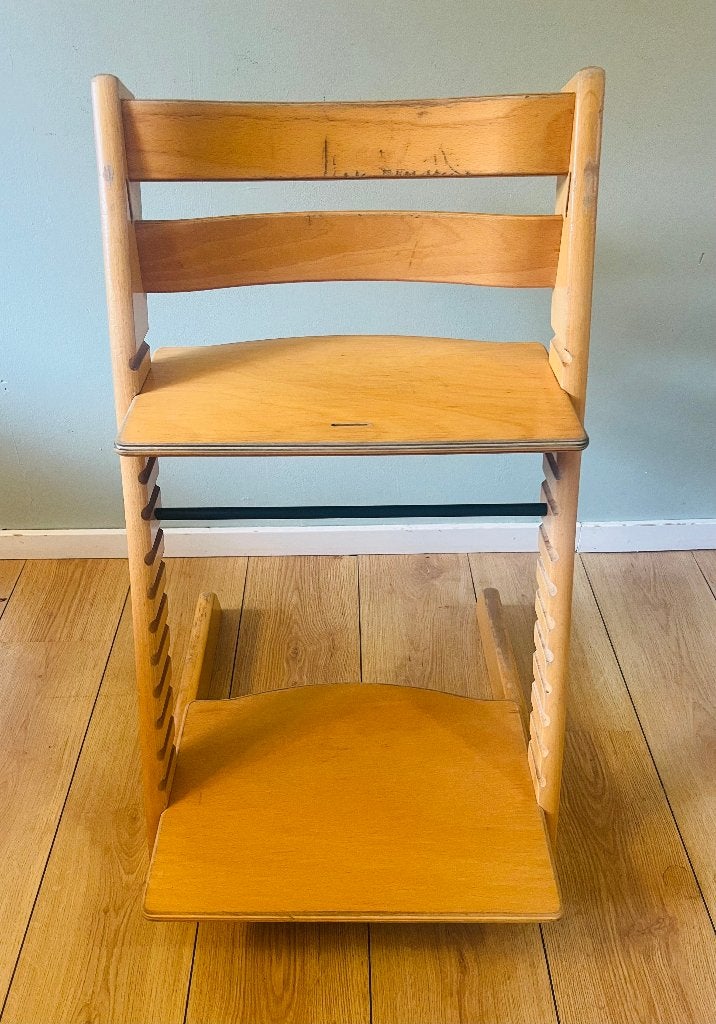 Stokke Tripp Trapp kinderstoel van hout - Den Haag, Ophalen, Gebruikt, Meegroeistoel