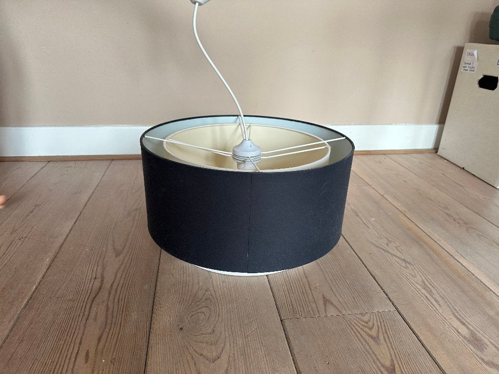 Hanglamp 40cm diameter, Ophalen, E27 (groot), Zo goed als nieuw, 40 cm