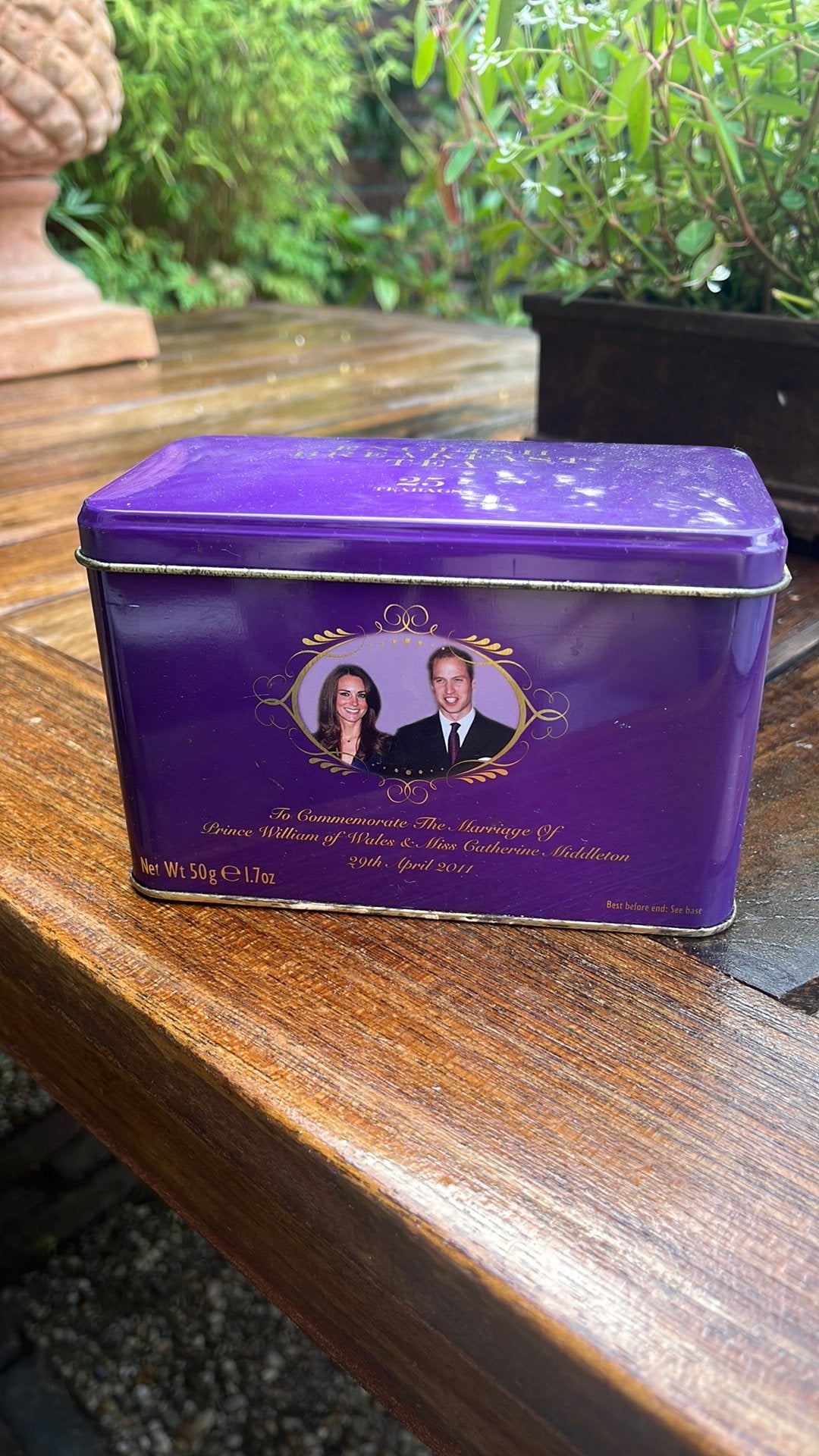 Theeblik tgv huwelijk prins William en Kate Middleton, Ophalen of Verzenden, Zo goed als nieuw, Overige