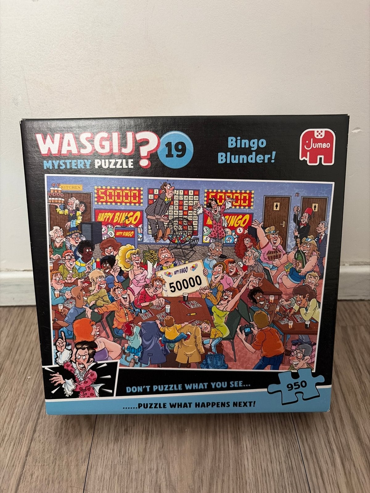 Wasgij? Mystery Puzzel 19: Bingo Blunder! (950 stukjes), Ophalen of Verzenden, 500 t/m 1500 stukjes, Zo goed als nieuw, Legpuzzel