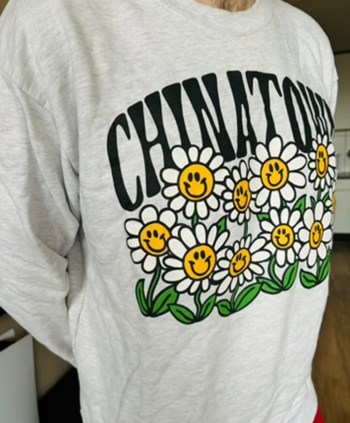 Chinatown Market sweater grijs, Verzenden, Zo goed als nieuw, Maat 56/58 (XL), Grijs