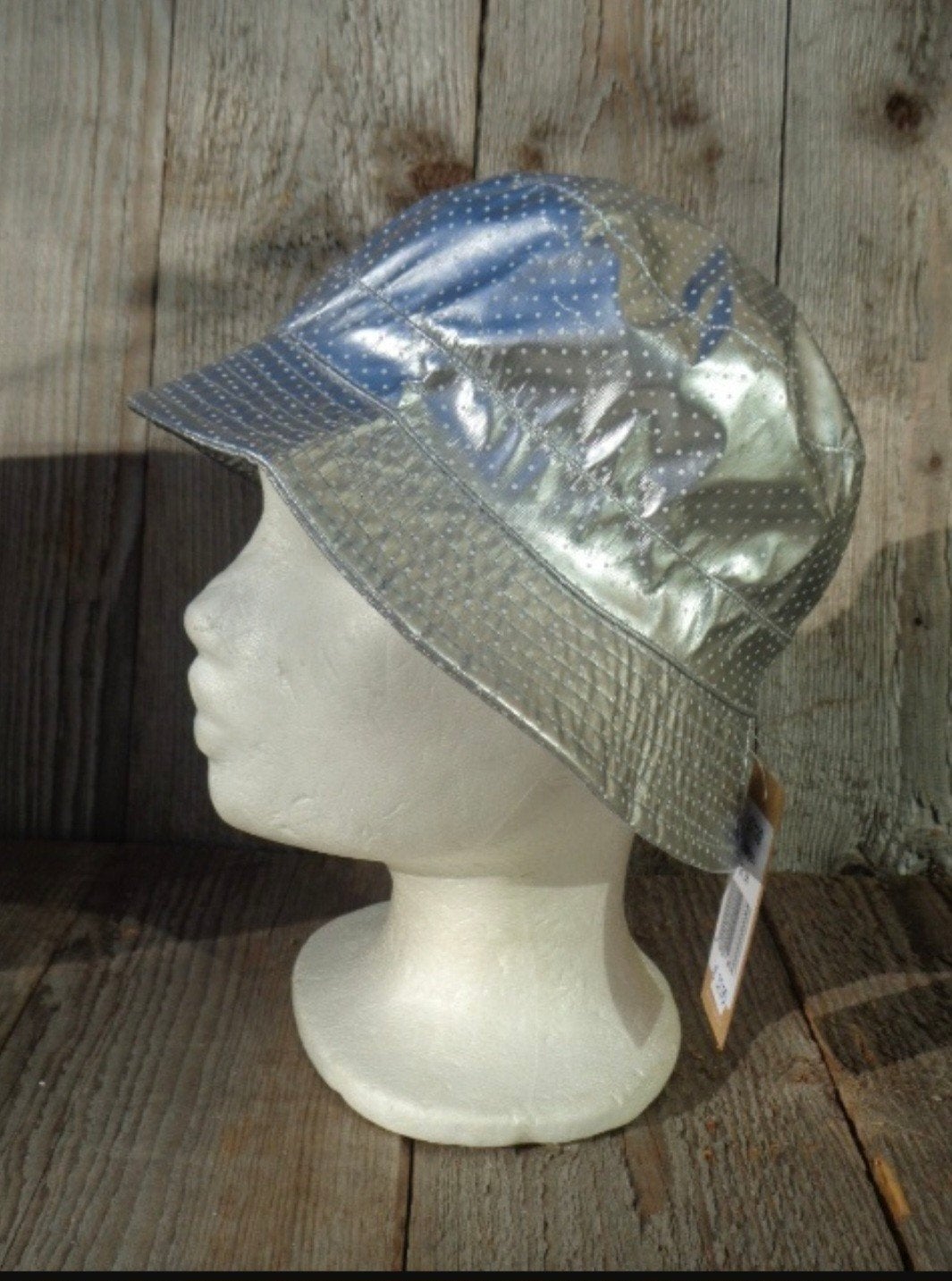 Zilvergrijze buckethat van Fiebig, maat 56, Hoed, Haven 49 2871 CL, Nieuw, Gea@outlet-schoonhoven.nl