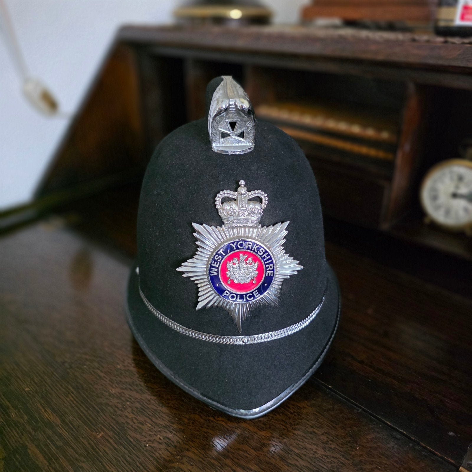 Vintage Britse politiehelm West Yorkshire Constabulary, Ophalen of Verzenden