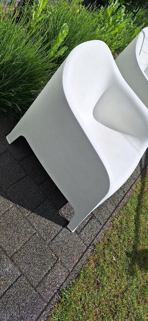 2 tuinstoelen, Tuin en Terras, Tuinstoelen, Ophalen, Gebruikt, Kunststof