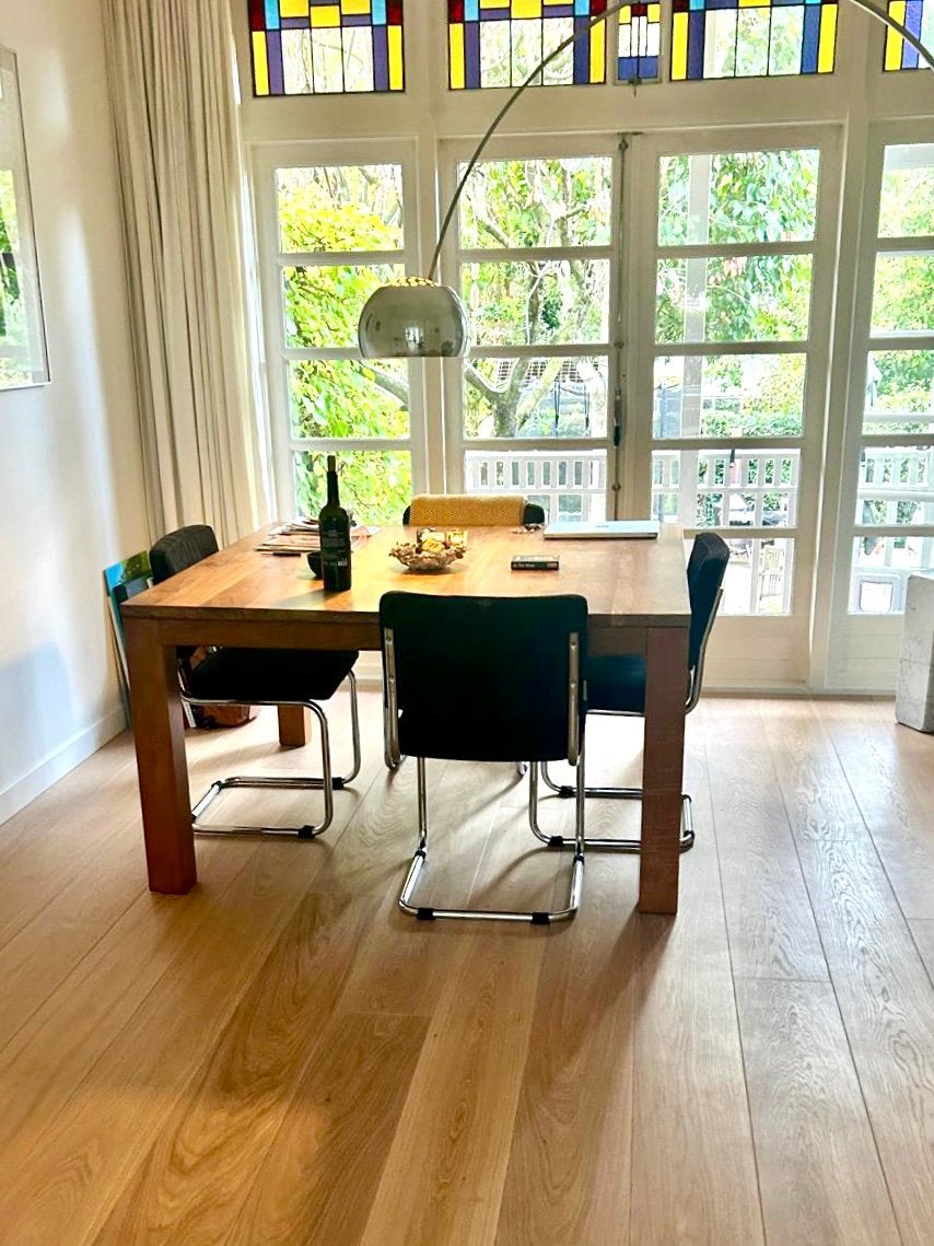 Prachtige eettafel massief teak / sheeshamhout - 140x140cm, Vierkant, Zo goed als nieuw, Vijf personen of meer, Ophalen