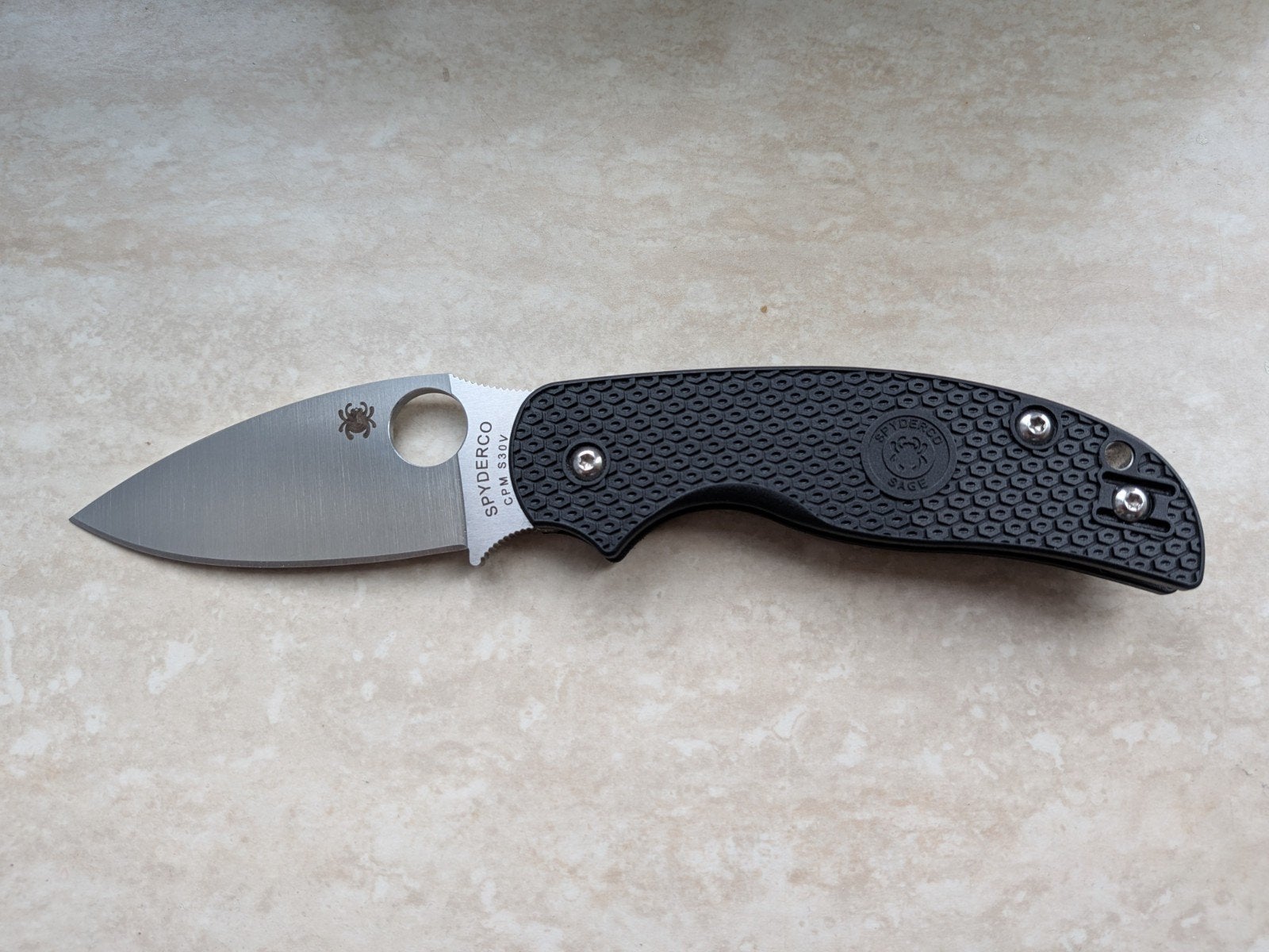 Spyderco Sage 5, Ophalen of Verzenden, Zo goed als nieuw