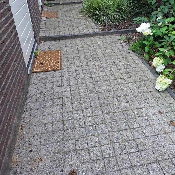 Gebruikte betonnen klinkers voor terras of pad, Ophalen, Gebruikt, Klinkers, 10 m² of meer