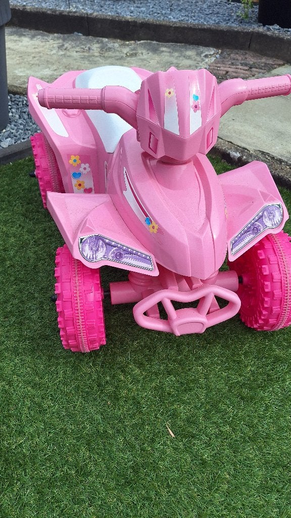 Roze electrische kinder quad, Ophalen, Zo goed als nieuw