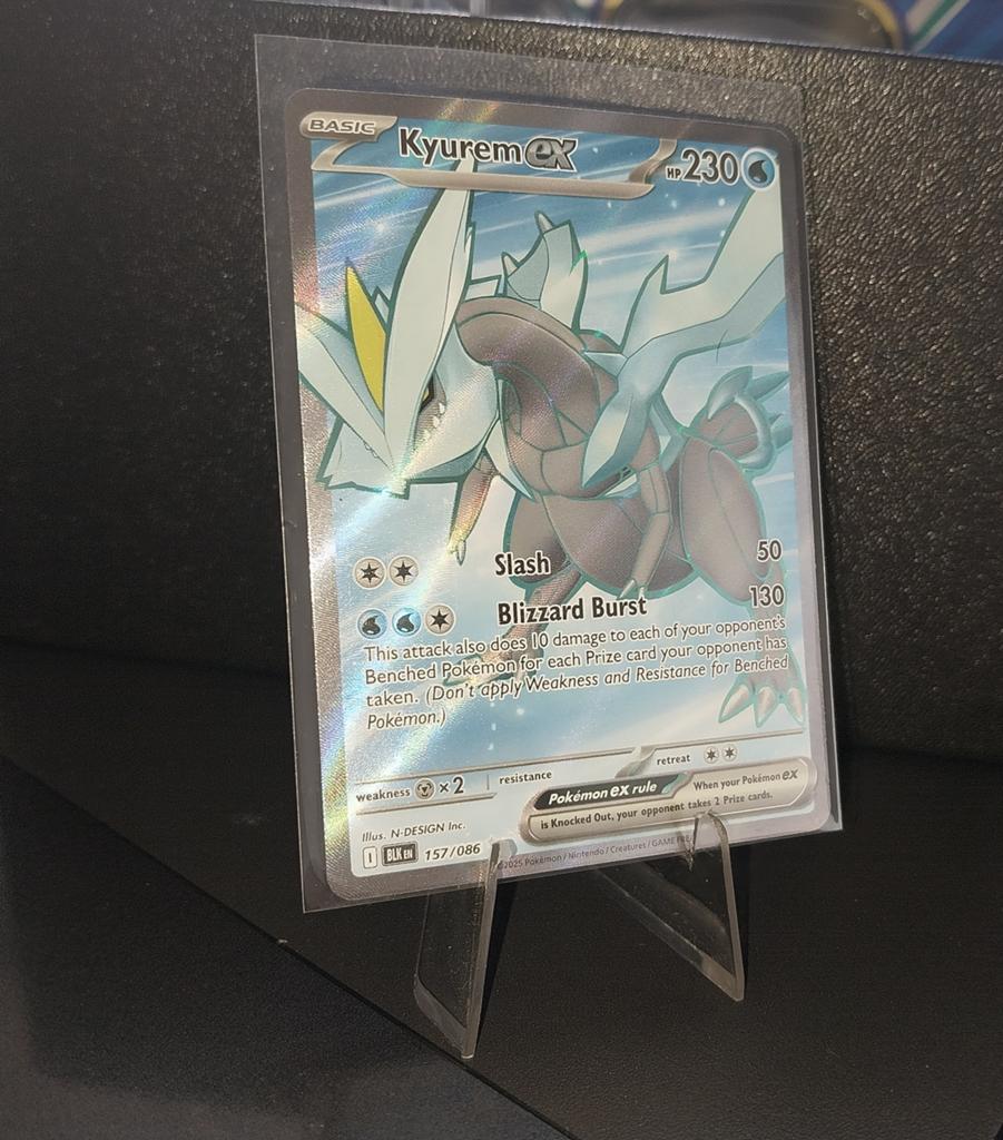Kyurem EX (157/086) - Black Bolt, Ophalen of Verzenden, Zo goed als nieuw, Losse kaart, Foil