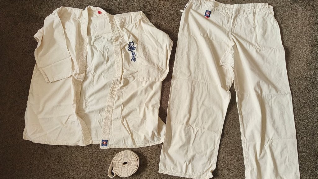 Karatepak Ichiban maat 8, Ophalen, Zo goed als nieuw, Karate, Vechtsportpak