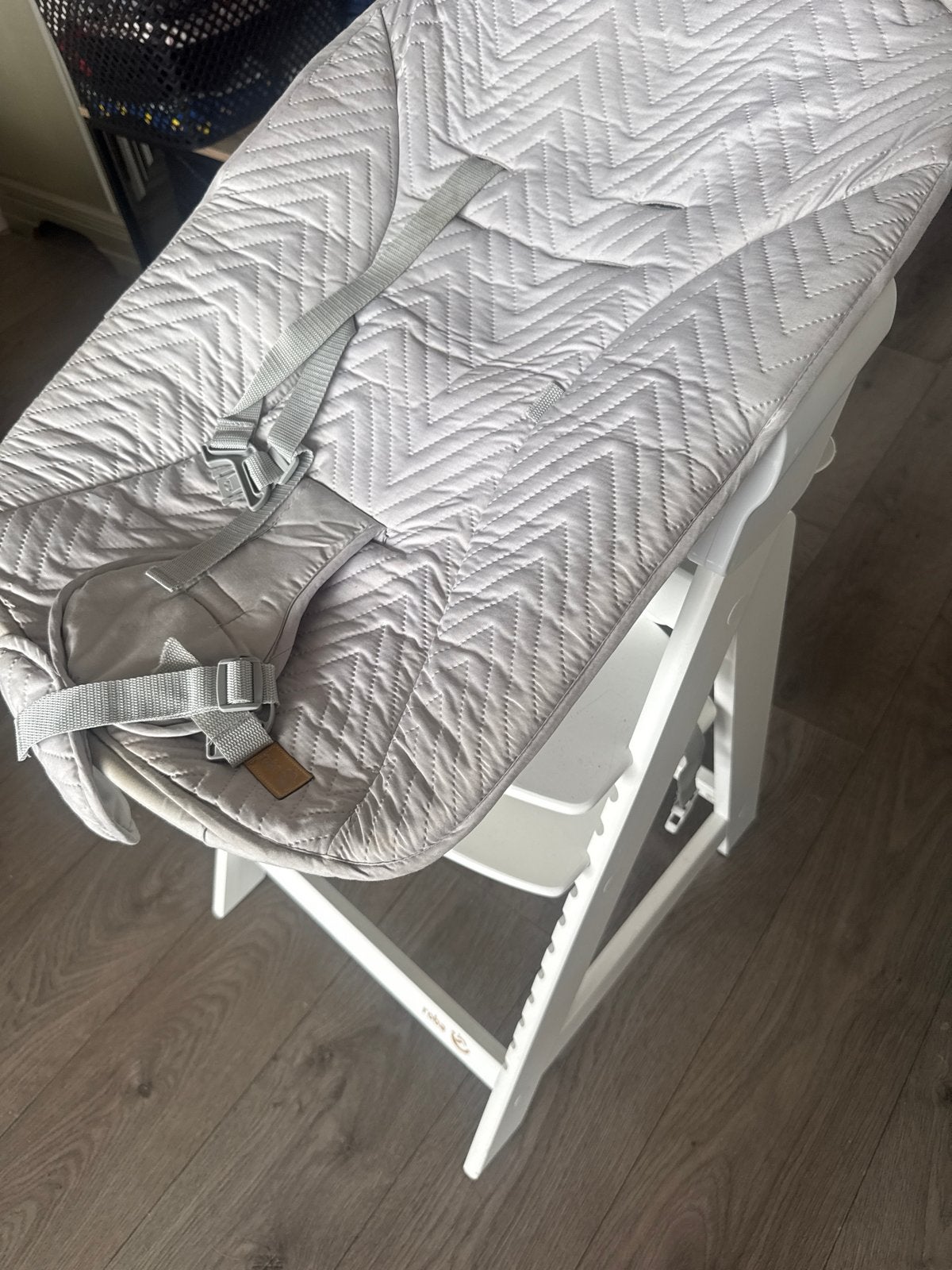 Roba Meegroeistoel met Babyset - Wit, Ophalen of Verzenden, Gebruikt, Meegroeistoel, Aanschuifbaar